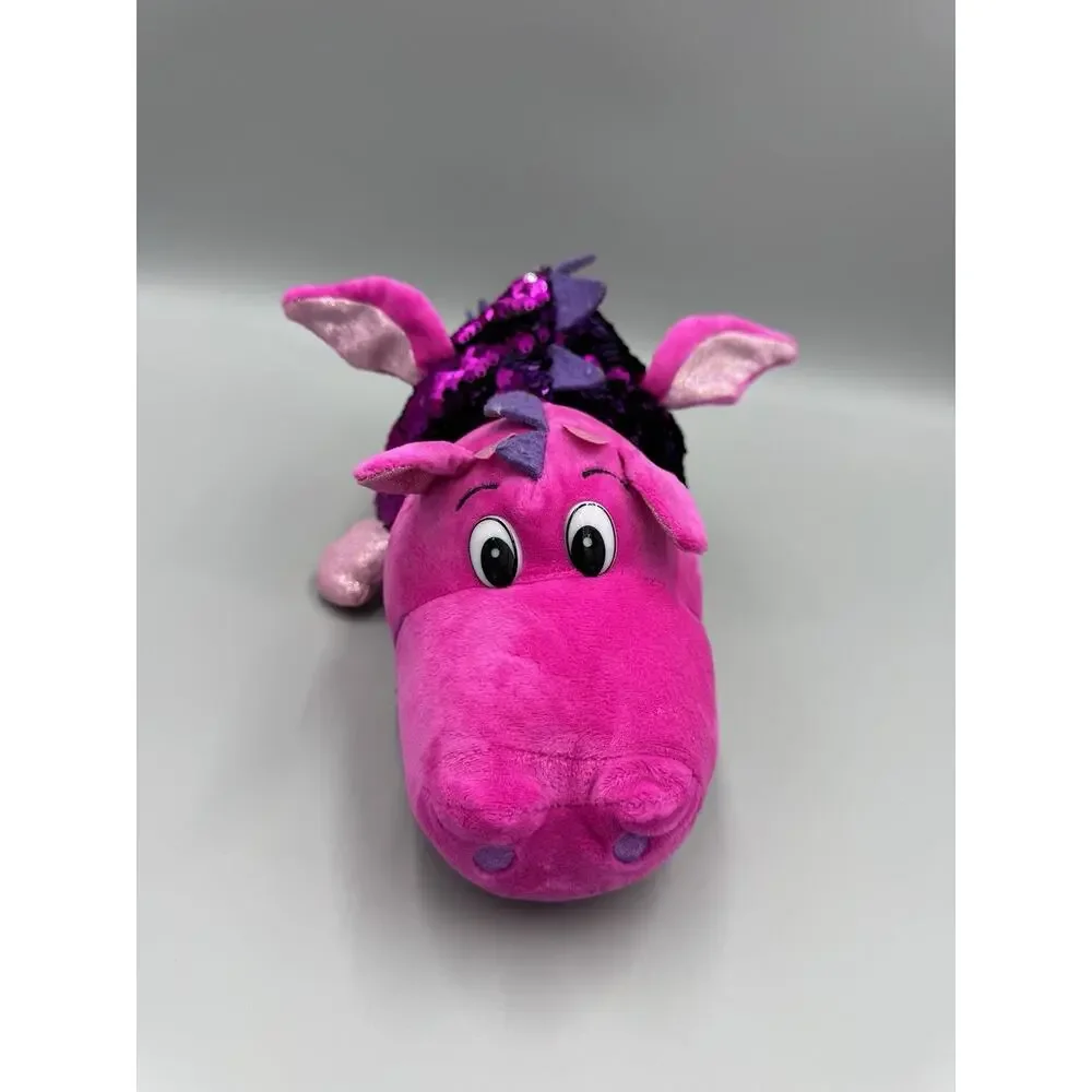 Flip A Zoo Stella Unicorn/ Aki Dragon Sequined Plush 11” Stuffed Animal